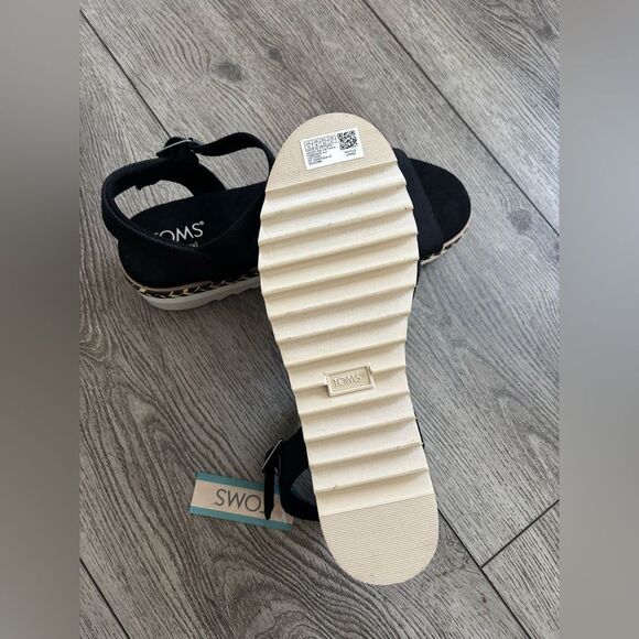 TOMS Women's Black Sandals - Picture 5 of 6